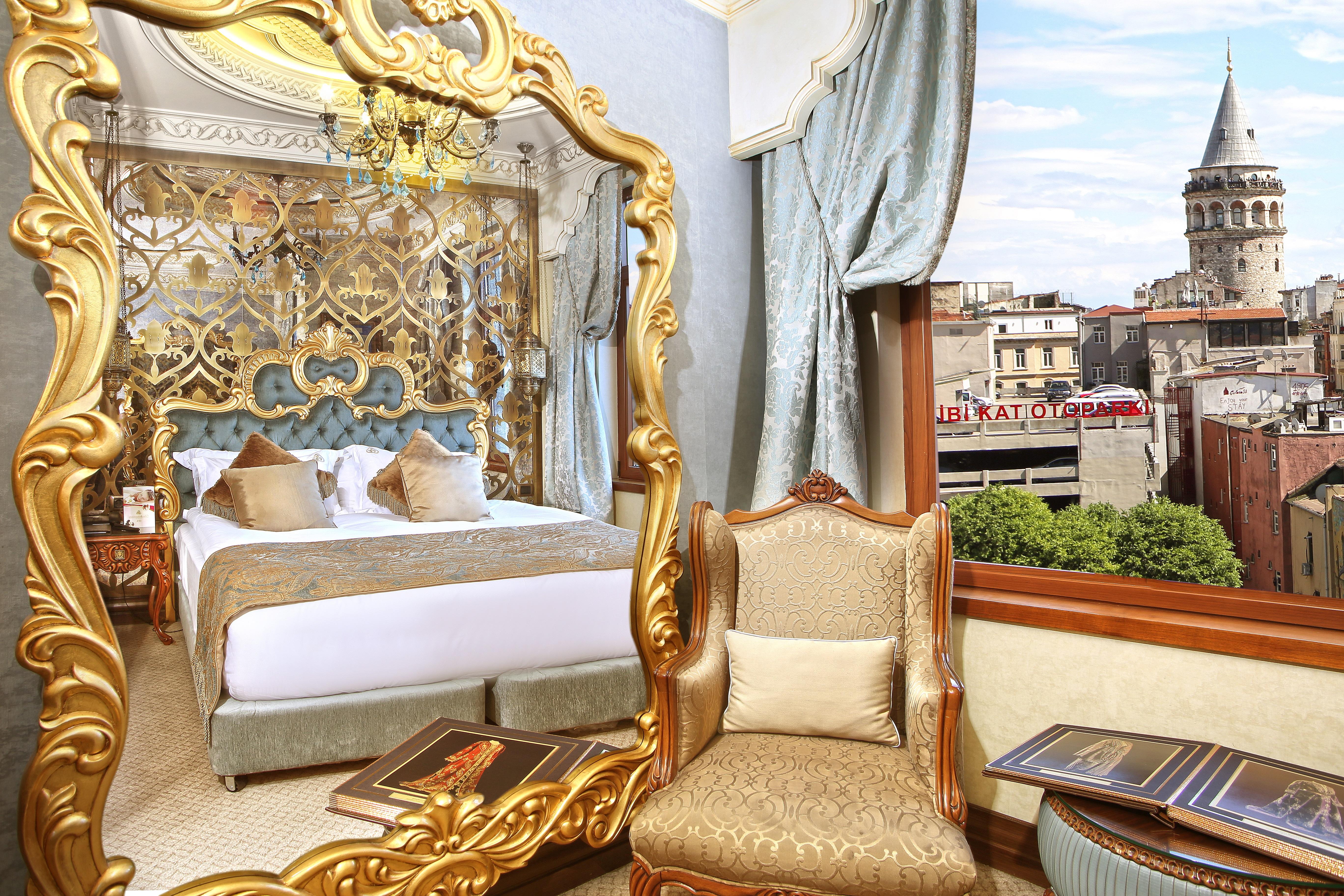 Daru Sultan Hotels Galata Istanbul Bagian luar foto A room at the hotel